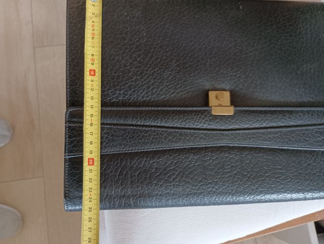 Portafolios de cuero, negro