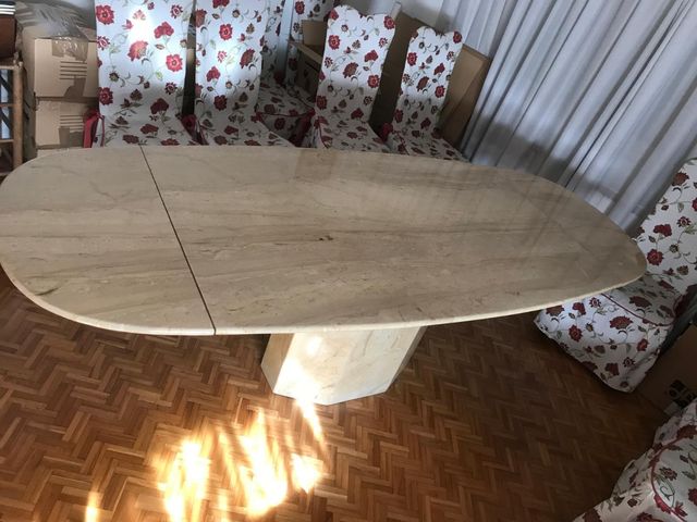 Mesa salón mármol antigua