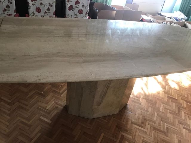 Mesa salón mármol antigua