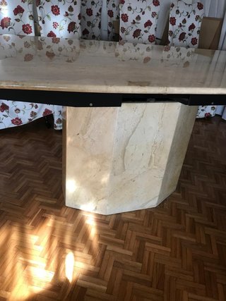 Mesa salón mármol antigua