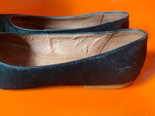 BIMBA Y LOLA Bailarinas de piel de pelo Negras 39