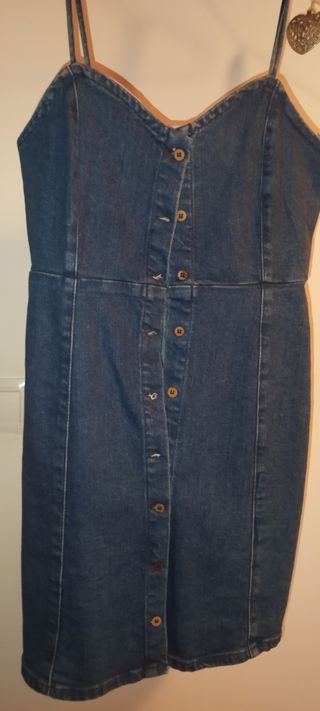 Vestido vaquero corto talla s Pull