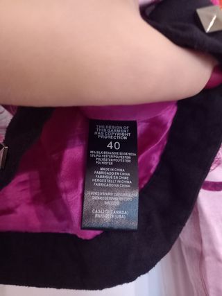 Chaqueta torera de seda Custo Barcelona