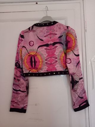 Chaqueta torera de seda Custo Barcelona