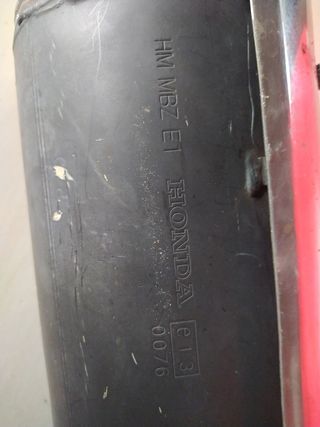 -Honda CBR Hornet 600cc. Tubo escape homologado