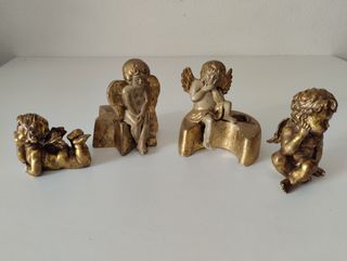 Ángeles, querubines, portavelas