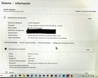 Asus - ASUS X515 PORTATIL 512GB SSD + CARGADOR