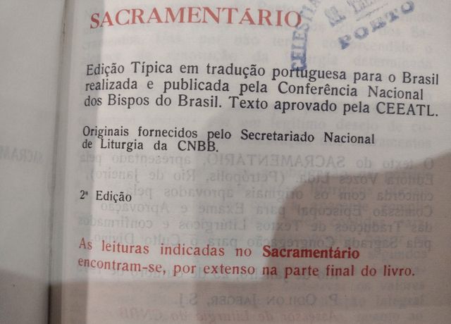 Sacramentário - 1976