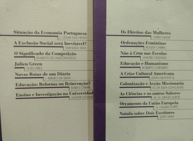 Brotéria Vol. 142 - 5 livros (1996)