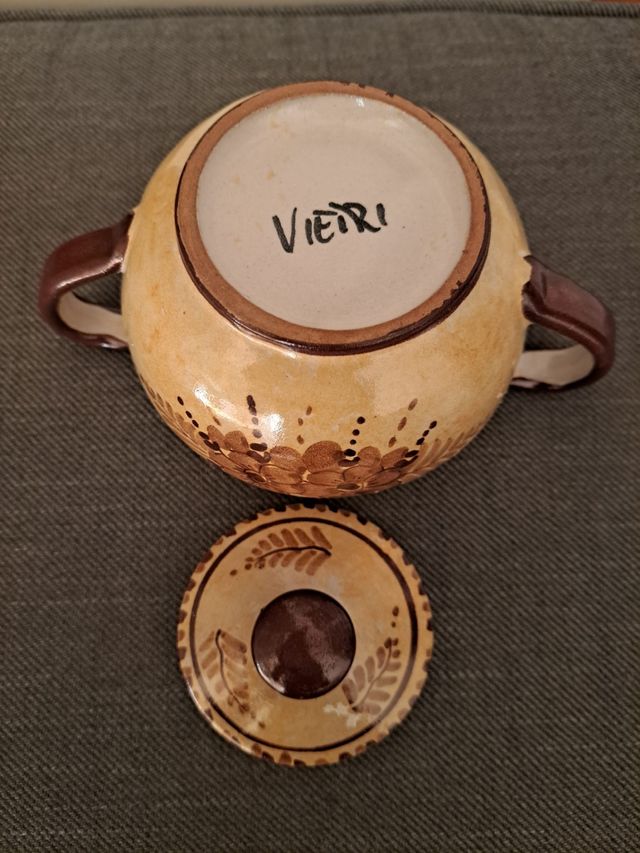 Zuccheriera vintage Vietri ceramica