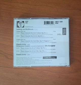 Beethoven conciertos piano Arrau, Klemperer