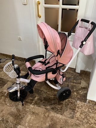 Triciclo reclinable Rosa