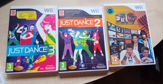 JUST DANCE 2 Y 3 - Y LET'S SING    PARA Wii