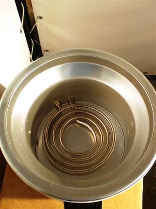 Friggitrice smaltata vintage - rotonda anni '50