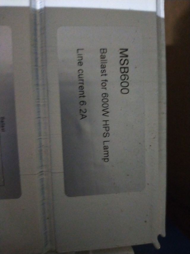 Balastro 600 y 400 nuevo