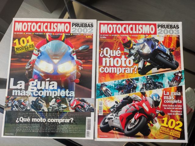 2 revistas PRUEBAS Motociclismo 2002 y 2003