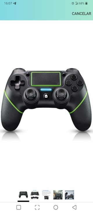 Mando inalámbrico Ps4 negro y azul