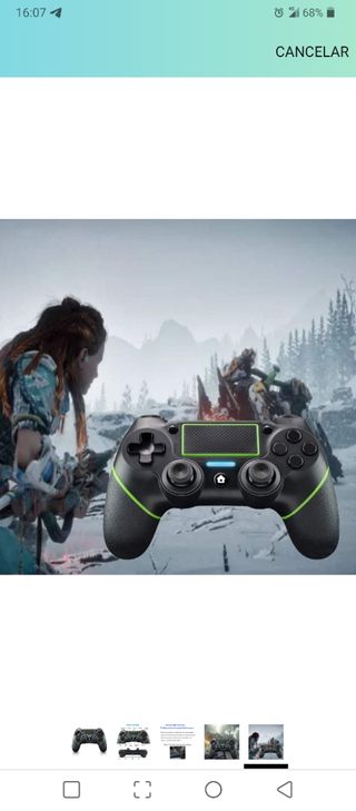 Mando inalámbrico Ps4 negro y azul