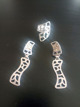 Pendientes y anillo tous