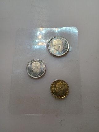 Carterilla monedas pesetas de España 