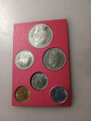 Carterilla monedas pesetas de España 