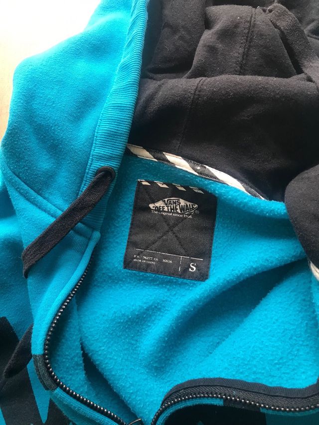 Sudadera vans azul turquesa s