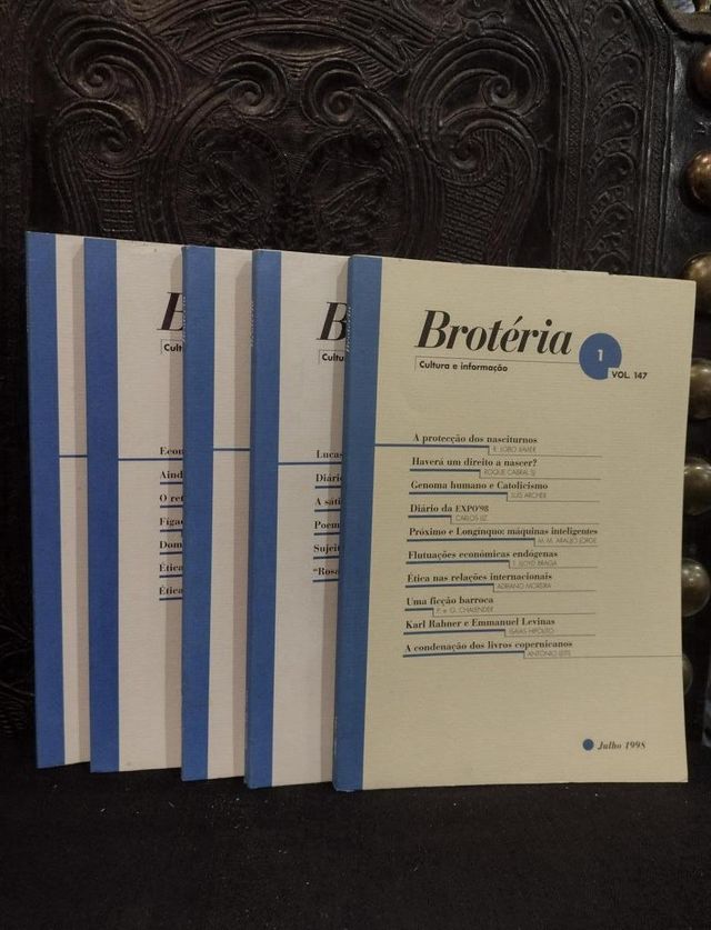 Brotéria Vol. 147 - 5 livros (1998)