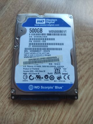 Disco duro portátil Sony vaio
