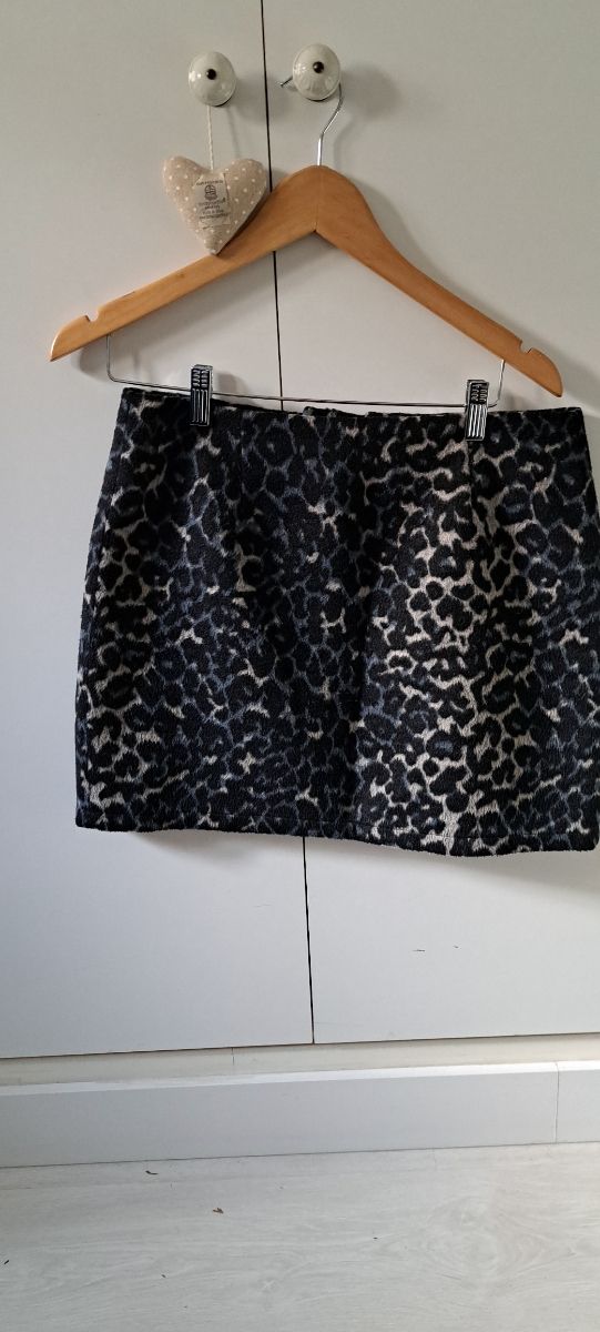Falda mini animal print