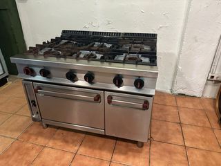 Cocina industrial 6 fogones con horno