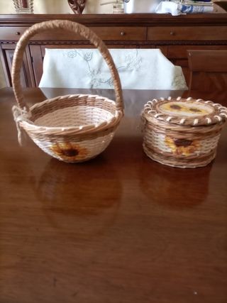 Cestini realizzati a mano