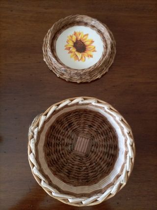 Cestini realizzati a mano