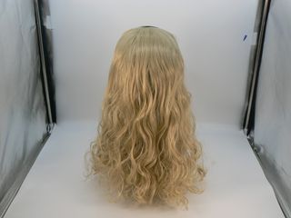 Peluca Curly Band 613 Platino, Fibra Alta Calidad