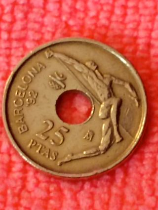 Moneda 25 ptas de los Juegos, Olímpicos del 92, Ba