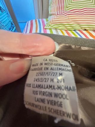 Abrigo mujer talla 46 de lana color pard