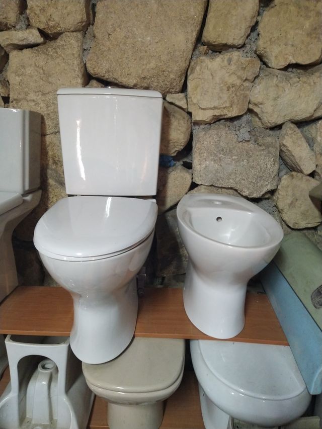 Inodoro y bidé blanco Villeroy