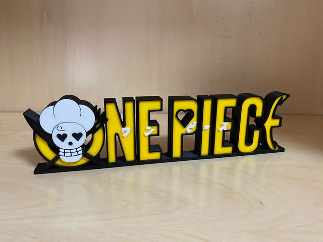 Logo Sanji 3D in un unico pezzo