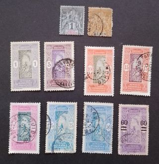 SELLOS DE DAHOMEY, PROTECTORADO FRANCÉS