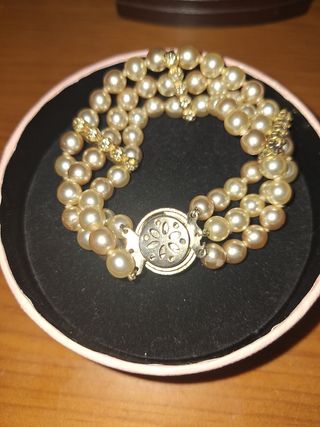 Pulsera vintage de perlas