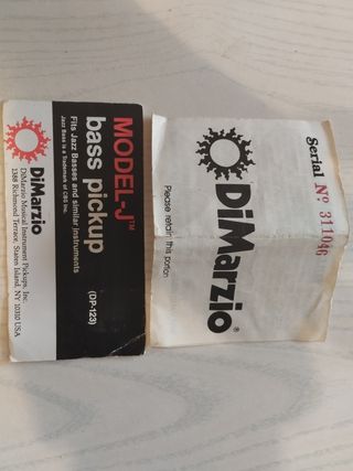 Pastilla Dimarzio DP123 Mastil (NOS)
