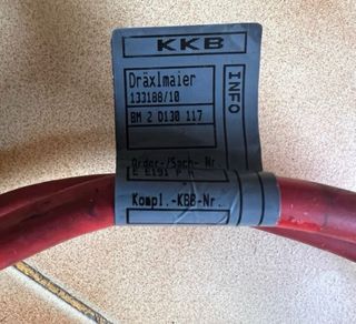 cable pirotécnico alternador BMW E46 original