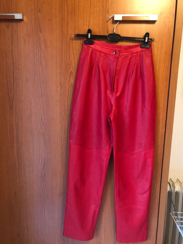 Pantalon piel mujer talla 42.