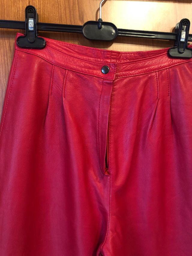 Pantalon piel mujer talla 42.