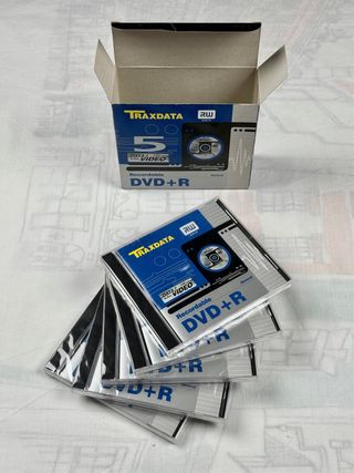 Pack de 5 DVDs Regrabables Traxdata DVD+R