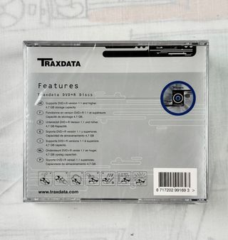 Pack de 5 DVDs Regrabables Traxdata DVD+R