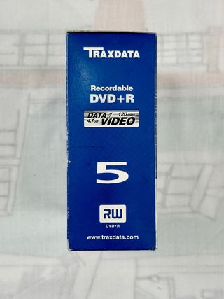 Pack de 5 DVDs Regrabables Traxdata DVD+R