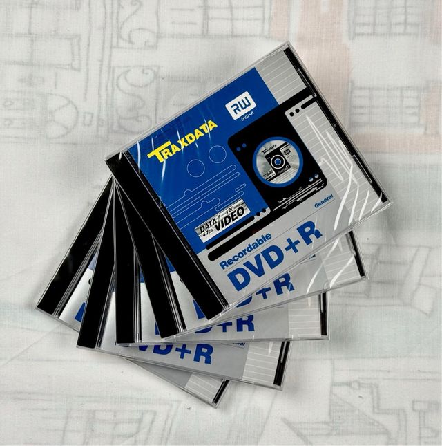 Pack de 5 DVDs Regrabables Traxdata DVD+R