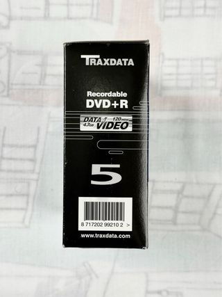 Pack de 5 DVDs Regrabables Traxdata DVD+R