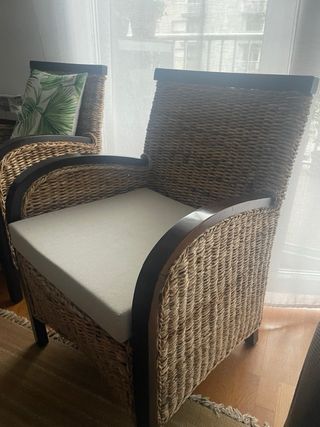 Sillon madera /mimbre