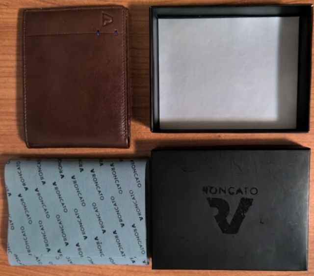 Portafoglio uomo roncato pelle